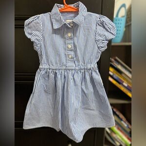 Girl’s Crewcuts Seer Sucker Shirt Dress 2T